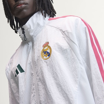 Giacca sportiva 'Real Madrid Anthem' di ADIDAS PERFORMANCE in bianco