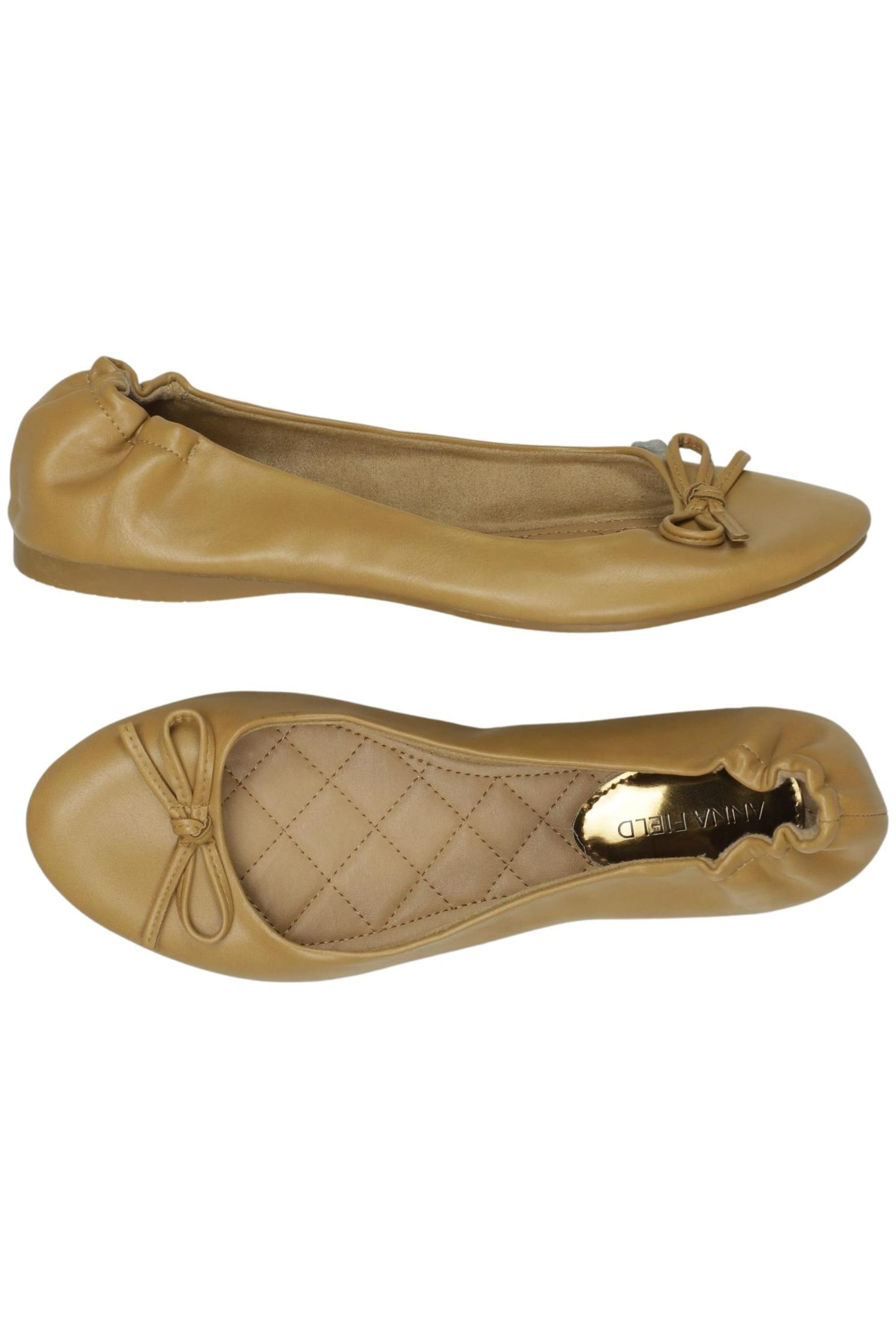 Anna Field Flats & Loafers in 38 in Beige: front