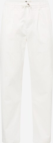 anerkjendt - regular Pantalón plisado 'JAN' en blanco: frente