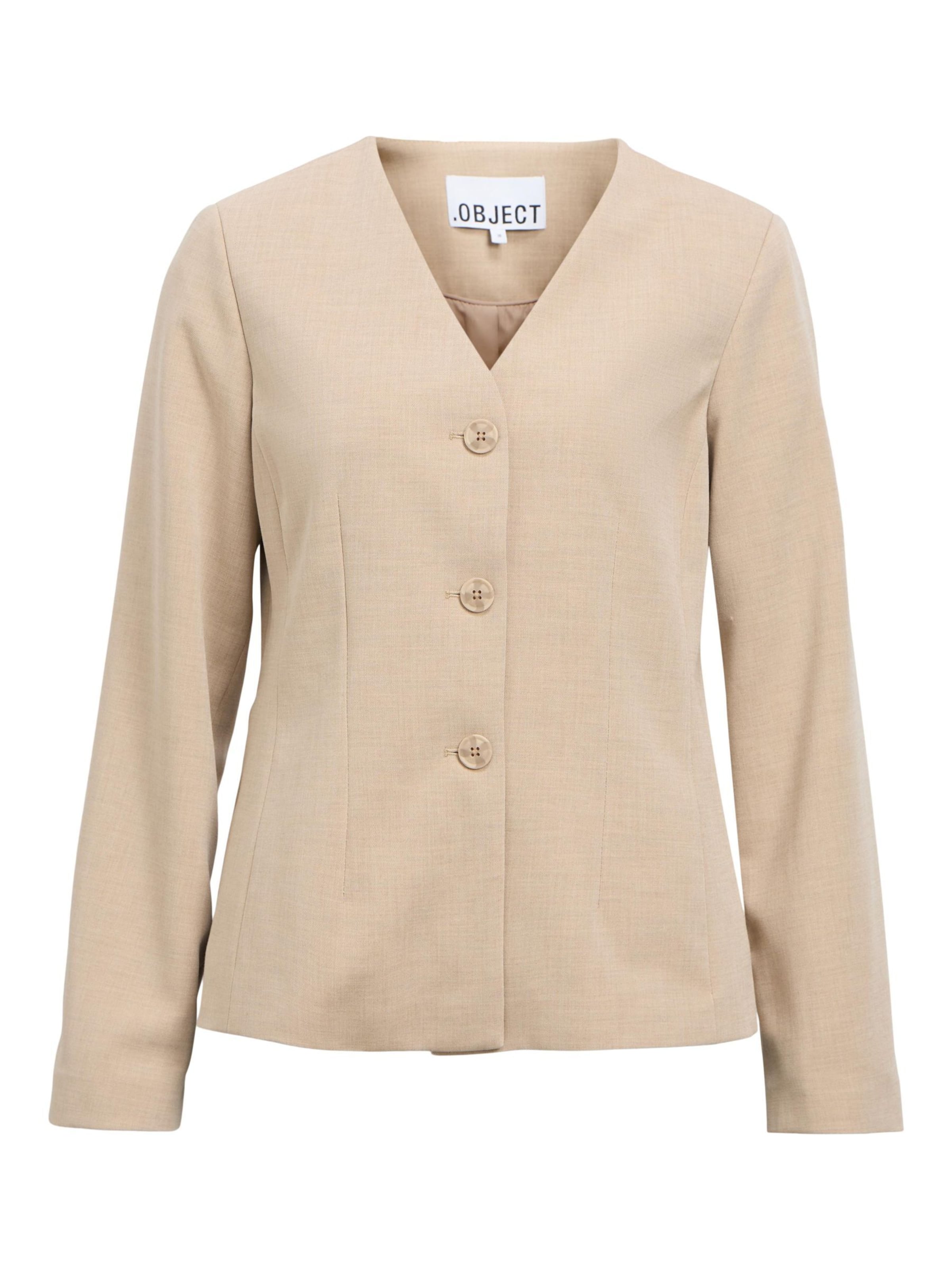 OBJECT - Blazer en beige: frente