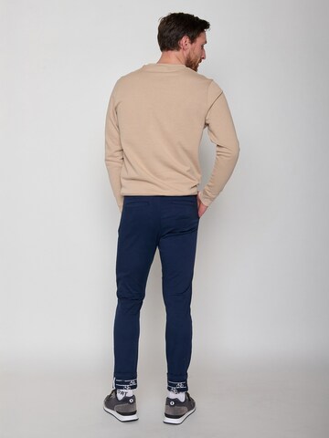 regular Pantaloni chino ' Tough  Basic ' di GREENBOMB in blu