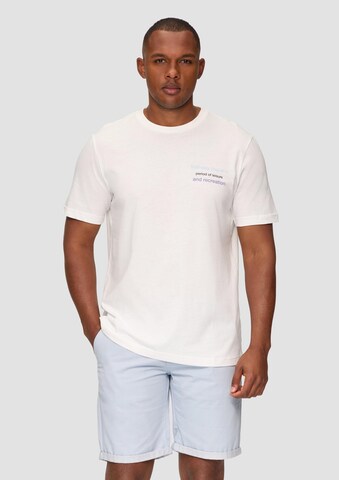 T-Shirt QS en beige : devant
