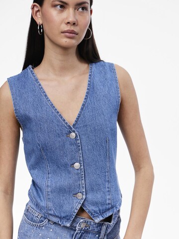 PIECES Vest 'SKY' in Blue