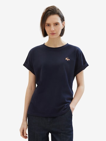 TOM TAILOR T-Shirt in Blau