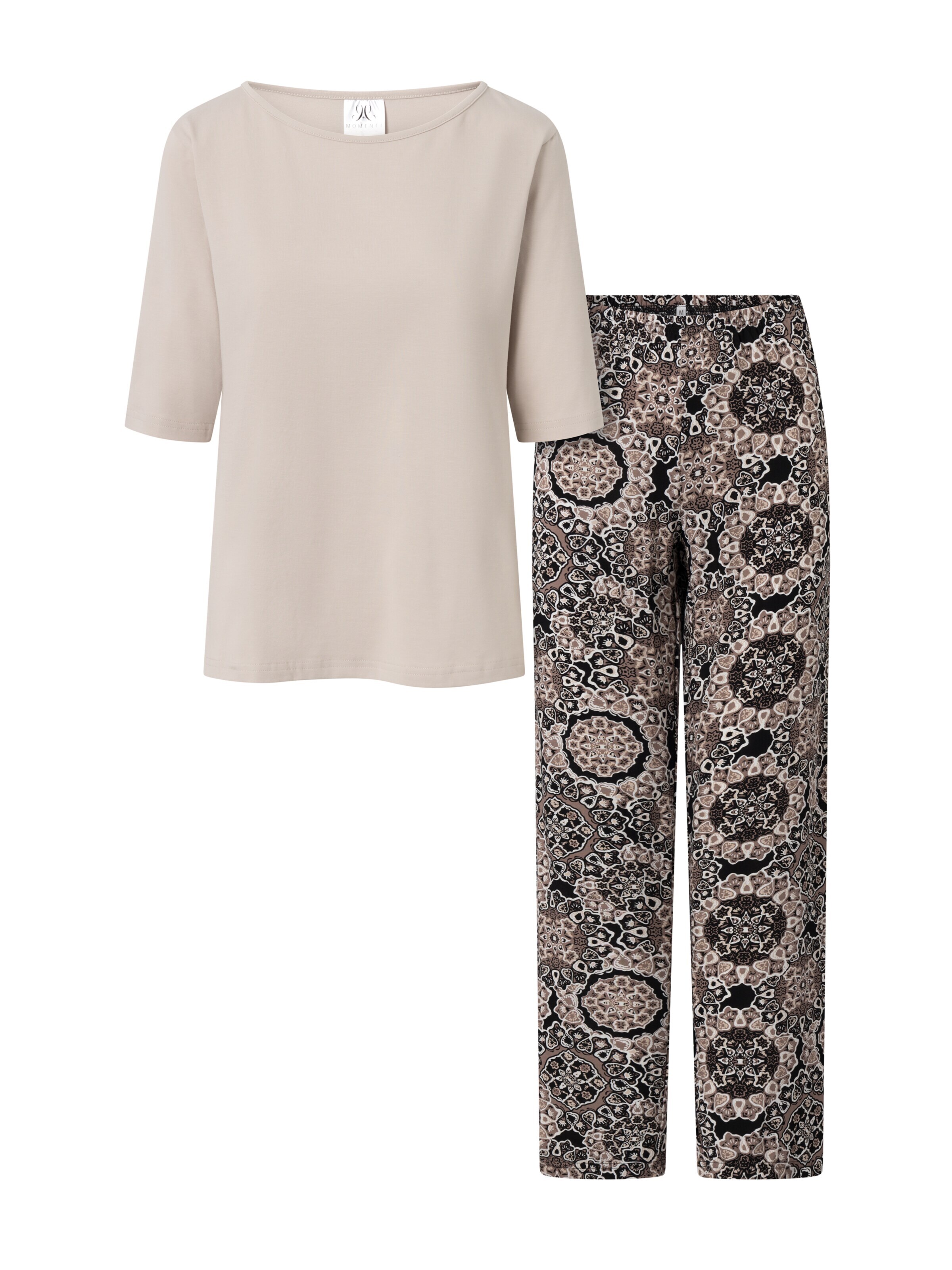 Momenti Per Me Pyjamas 'La Boheme' i beige: framsida