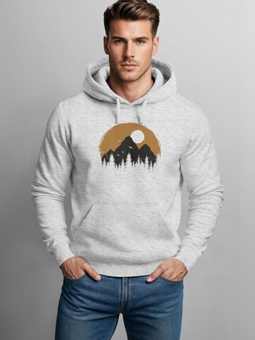 Neverless Sweatshirt 'Mountain Sun' in Grey