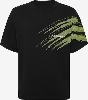 Plein Sport - Camiseta 'Scratch' en negro: frente