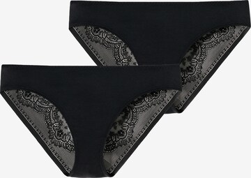 SCHIESSER Slip 'Invisible Lace' in Schwarz: predná strana