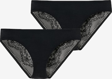SCHIESSER Panty 'Invisible Lace' in Black: front