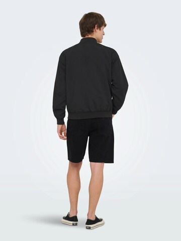 Veste mi-saison 'ONSLANDO' Only & Sons en noir