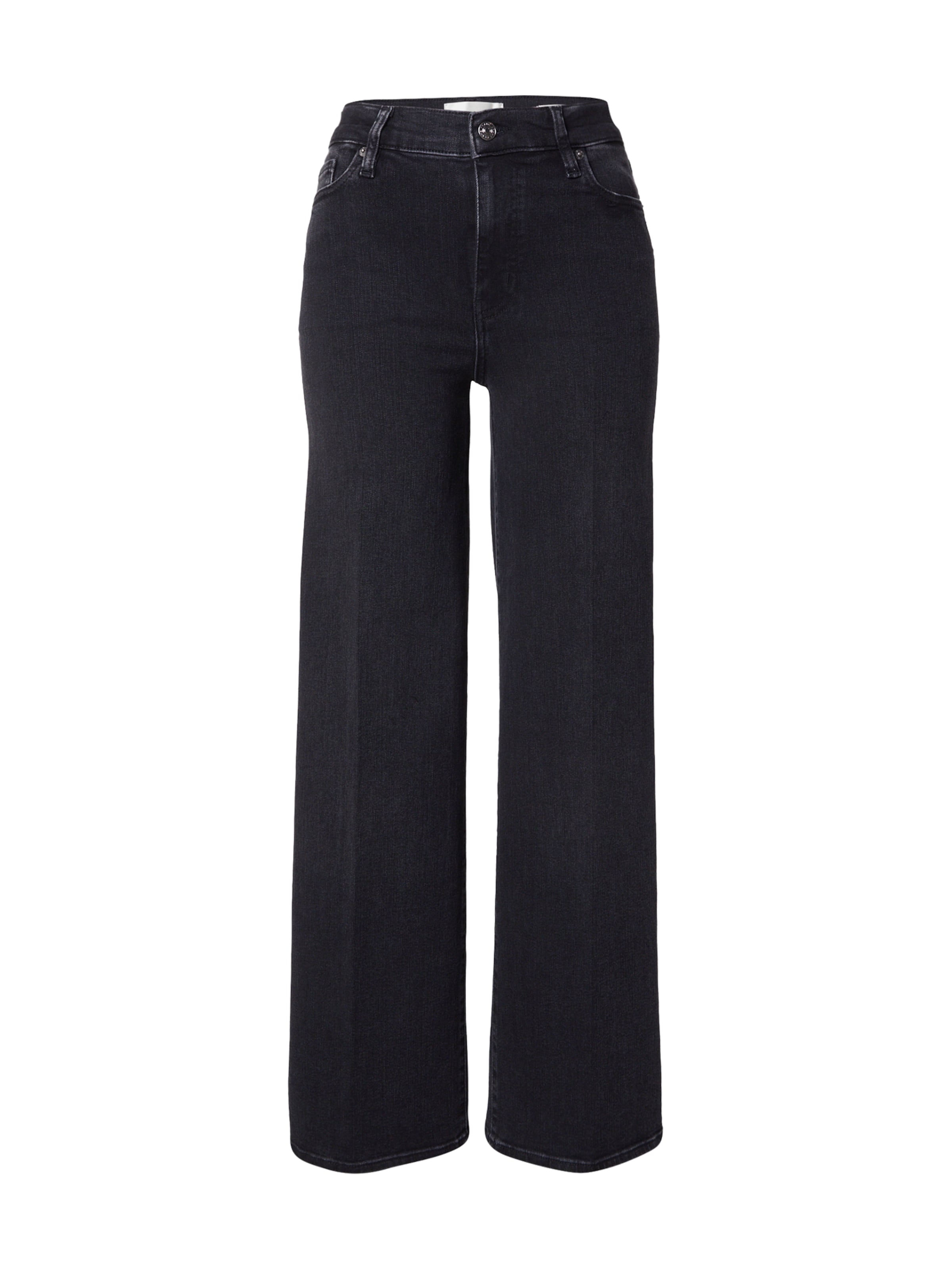 FRAME Široký strih Džínsy - Čierna: predná strana