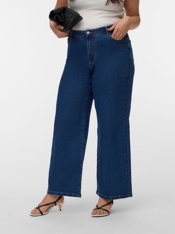 Vero Moda Curve Wide leg Jeans 'VMClusia' in Blauw: voorkant