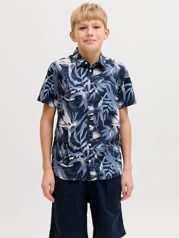 Jack & Jones Junior Regular Fit Hemd in Blau: Vorderseite