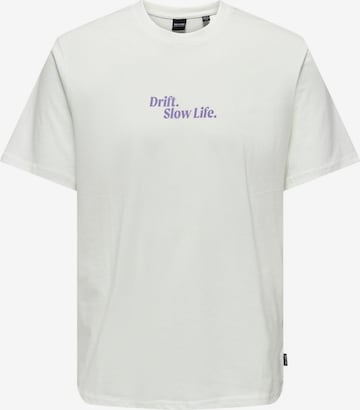 Only & Sons Shirt 'KYE' in White: front