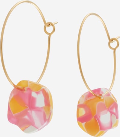 Fräulein Wunder Earrings 'Alice' in Gold / Orange / Pink, Item view