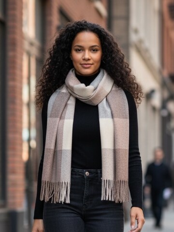 Kumixi Scarf 'Fransen' in Beige