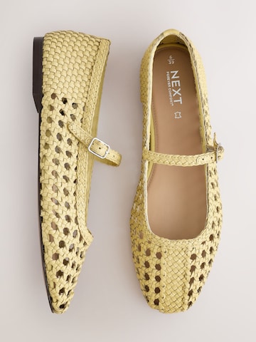 Ballerines à lanières 'Forever Comfort' Next en jaune