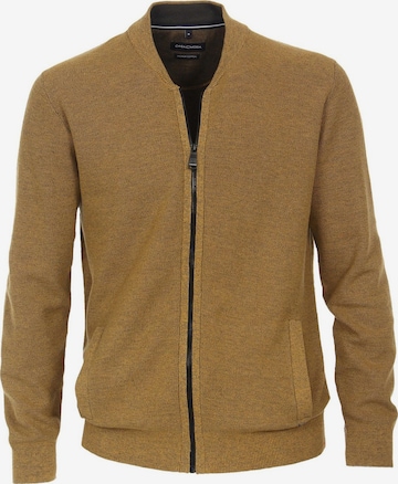 CASA MODA Knit cardigan in Yellow: front