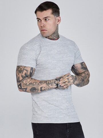 T-Shirt SikSilk en gris : devant