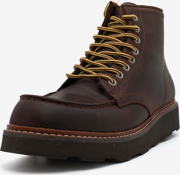 Docksteps Schnürboots 'Oakland' in Braun: Vorderseite