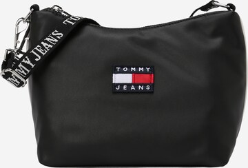 Tommy Jeans - Bolso de hombro 'Heritage' en negro: frente