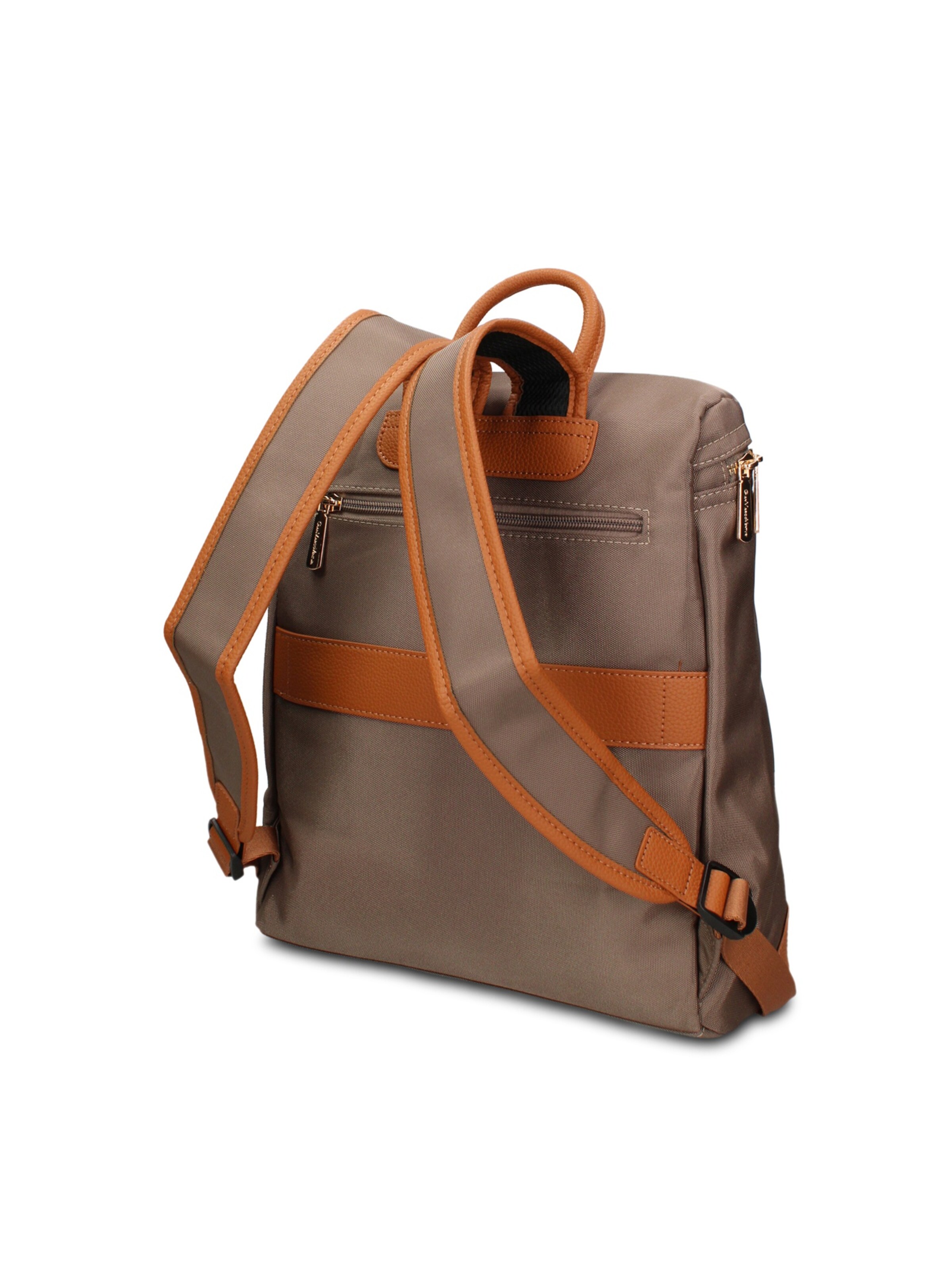 Zaino 'Zaino Vegan Leather Gianmarco Venturi - e con Zip' di GianMarco Venturi in verde