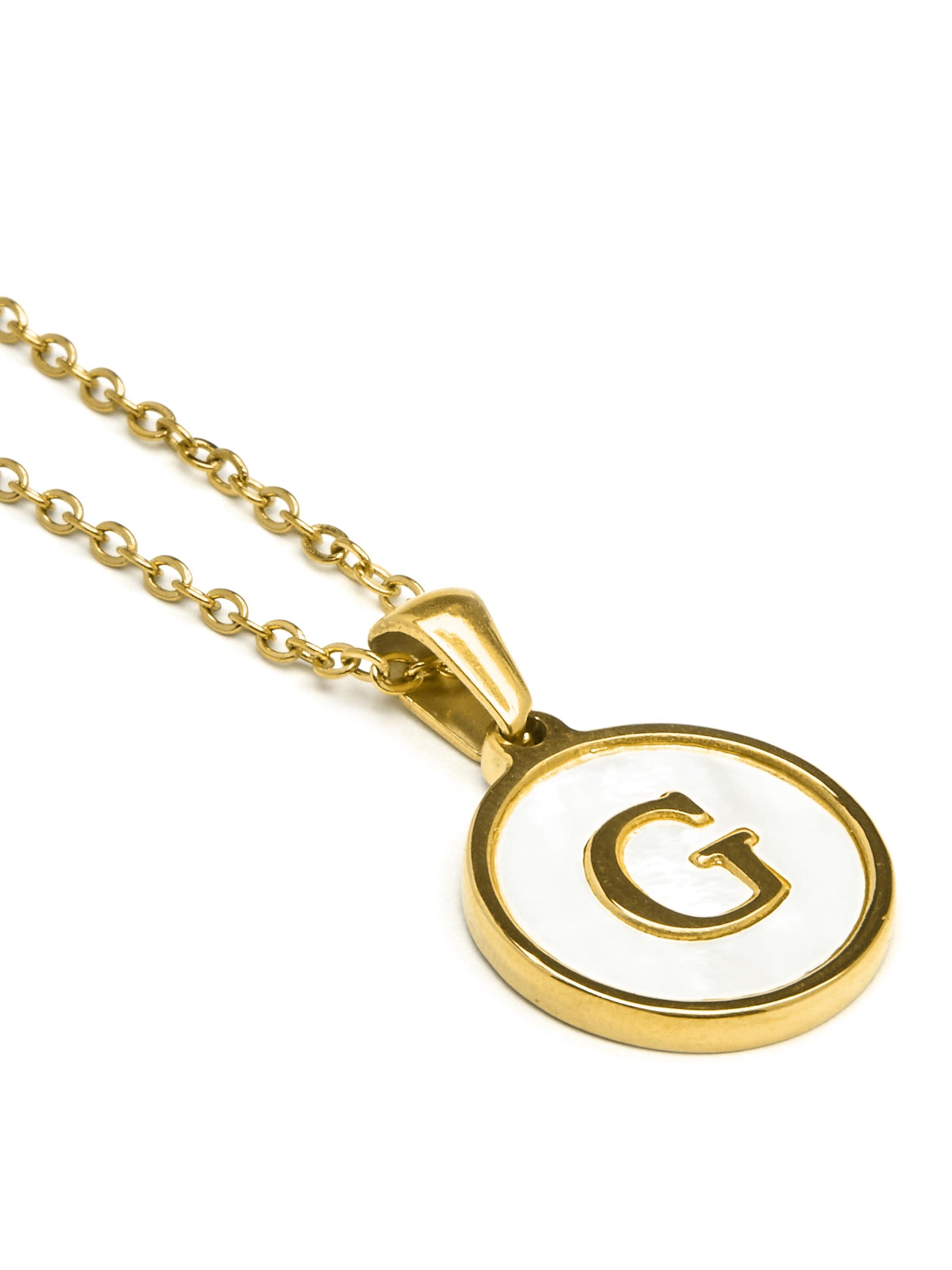 Luxenter Kette 'Alphabet' in Weiß