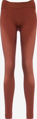 ODLO Long Johns 'PERFORMANCE WARM ECO' in Brown: front