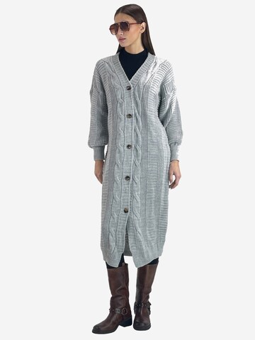 Elara Strickjacke in Grau: Vorderseite
