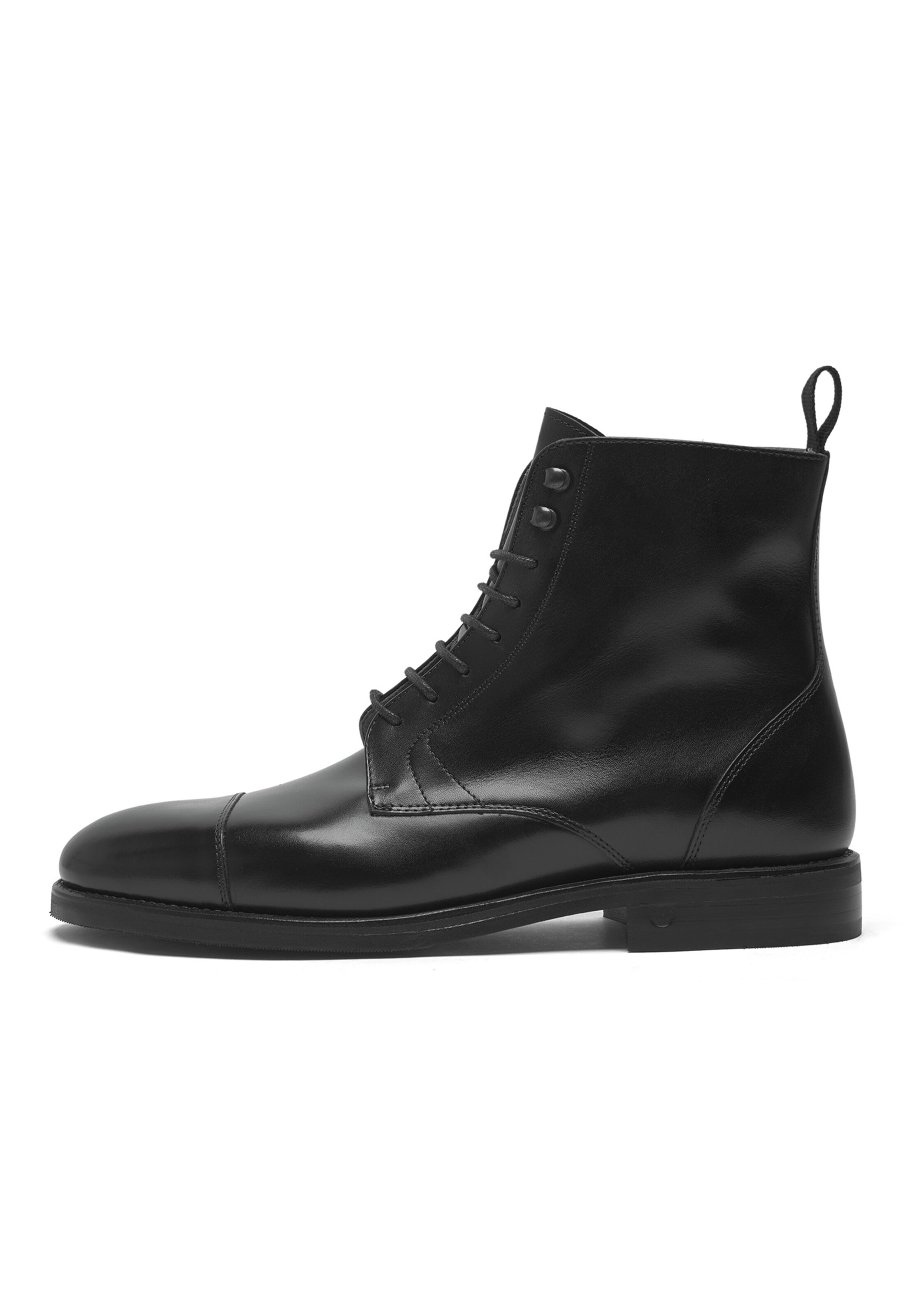 Henry Stevens Lace-up boots 'Winston' in Black: front