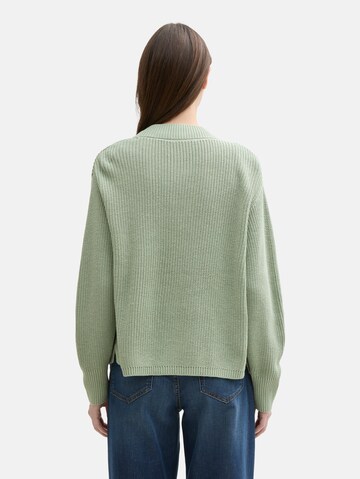 TOM TAILOR DENIM Strickjacke in Grün