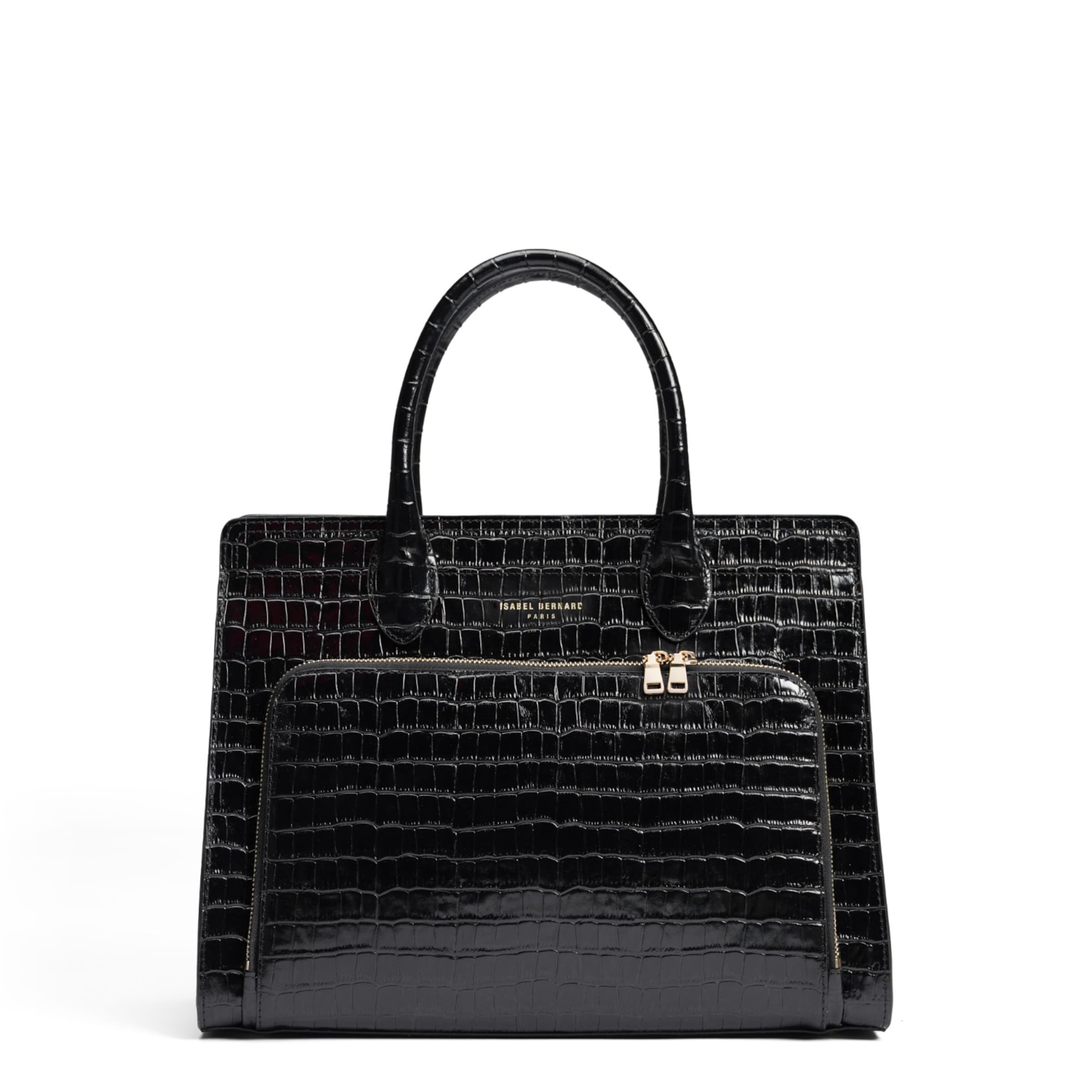 Isabel Bernard Handbag in Black: front