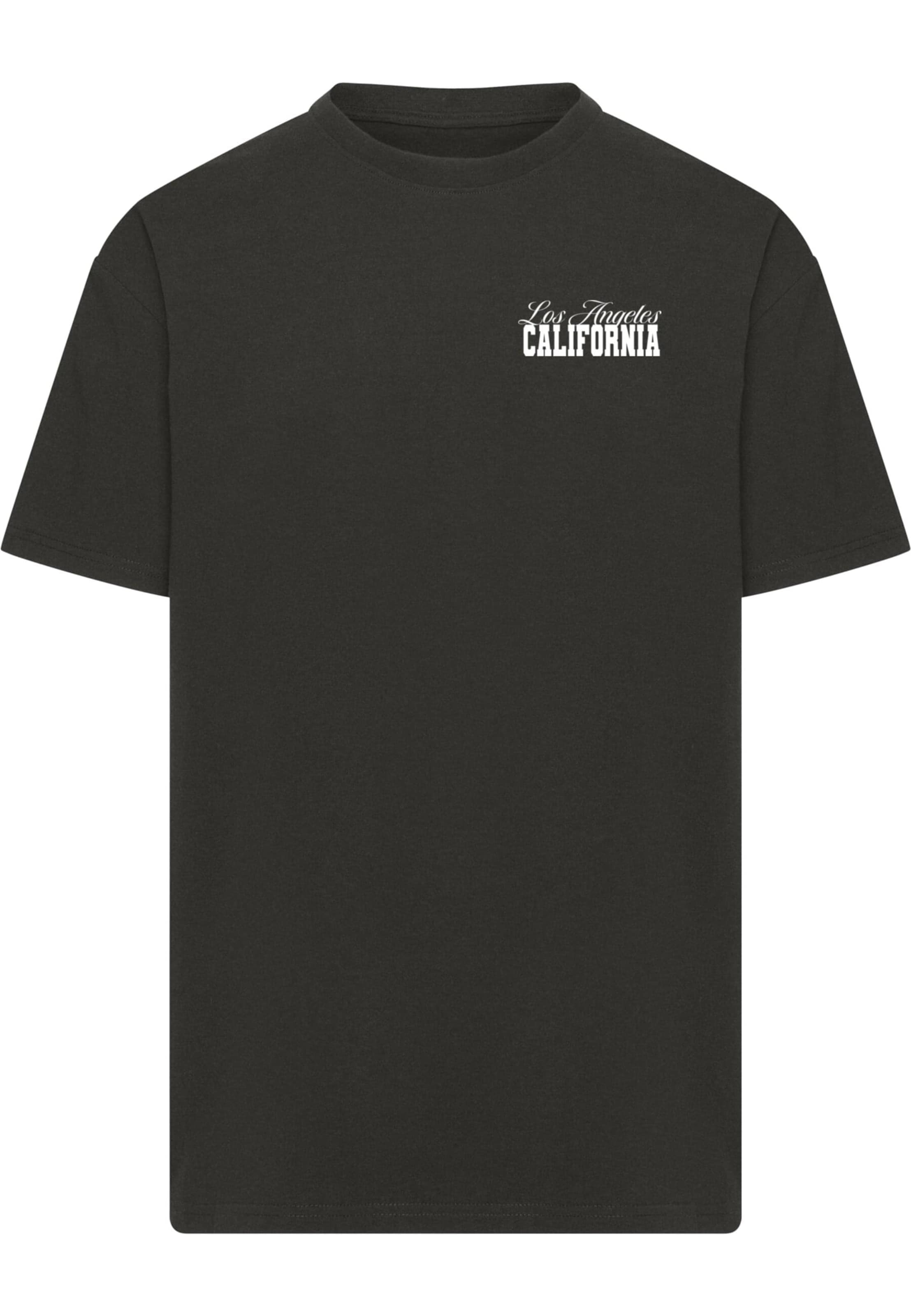 Mister Tee T-shirt 'California Hibiskus' i svart: framsida