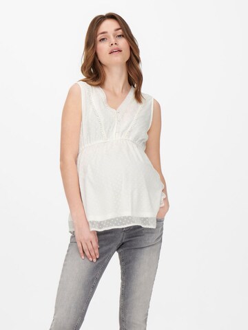 Only Maternity Blouse 'Mama' in Wit