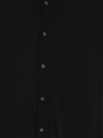 Jack & Jones Plus Comfort fit Button Up Shirt 'JJEJeff' in Black
