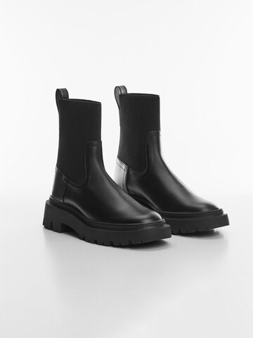 MANGO Chelsea boots 'Mochi' i svart
