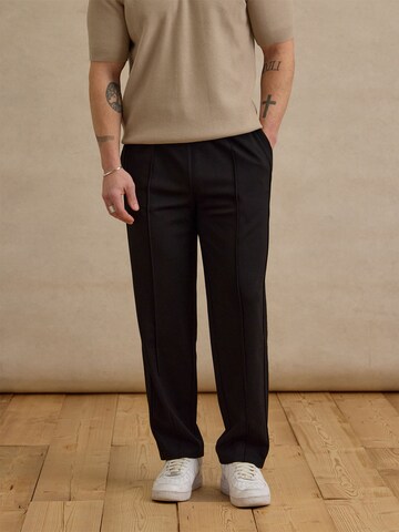 Regular Pantalon 'Bastian' DAN FOX APPAREL en noir : devant