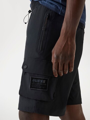 GUESS Regular Cargo Pants in Black