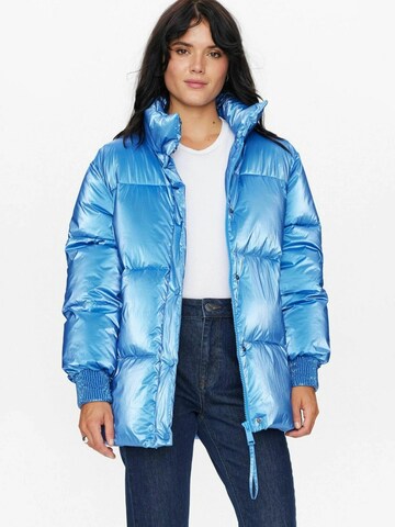 Veste d’hiver 'Karo' NÜMPH en bleu : devant
