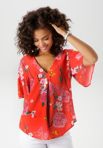 Aniston CASUAL Bluse in Rot: Vorderseite
