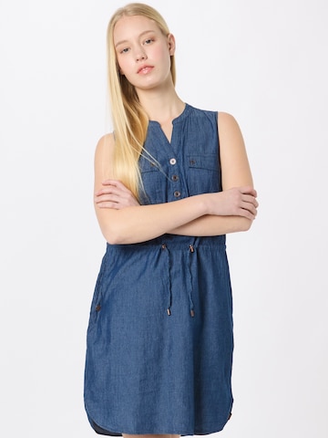 Ragwear Košilové šaty 'Roisin' – modrá: přední strana