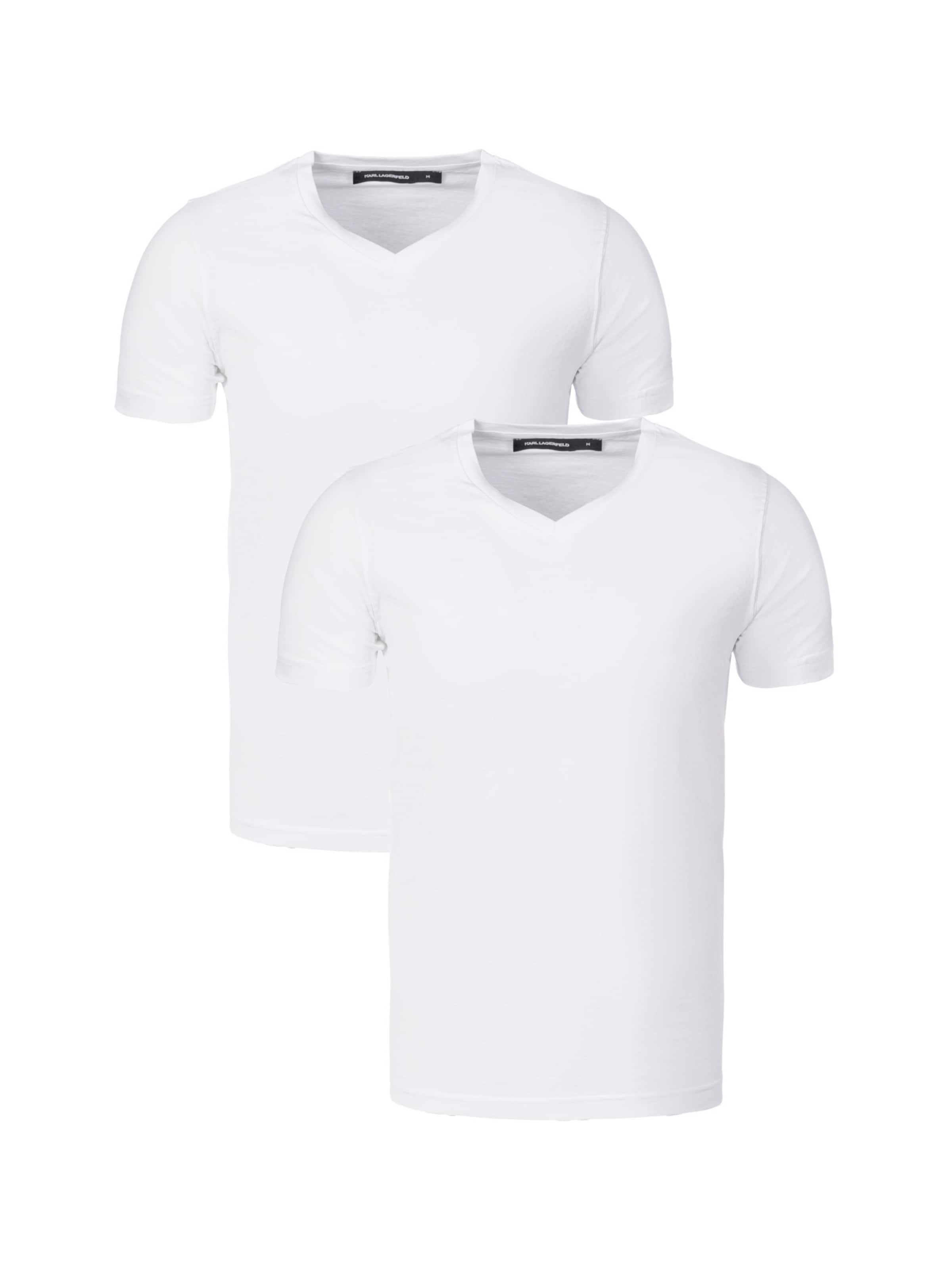 Karl Lagerfeld - Camiseta en blanco: frente