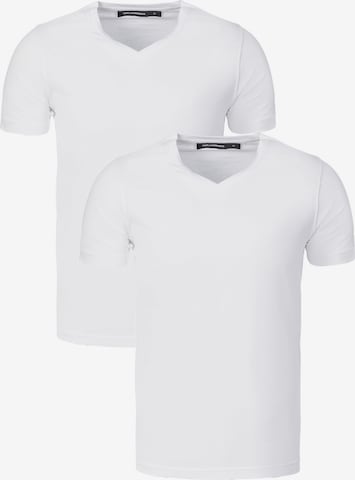Karl Lagerfeld - Camiseta en blanco: frente