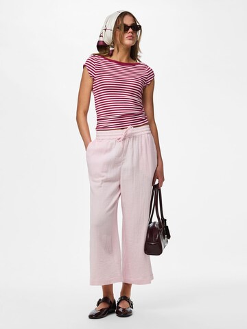 Wide Leg Pantalon 'PCSastina' PIECES en rose