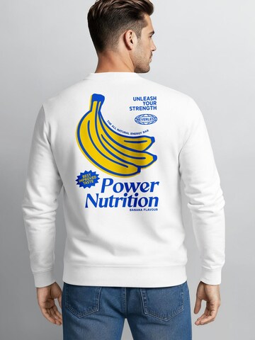 Neverless Sweatshirt 'Banana' in White