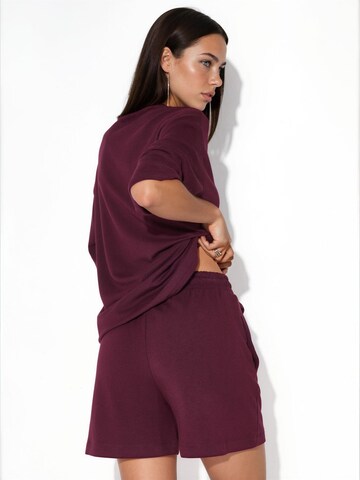 Loosefit Pantaloni di Busem in rosso