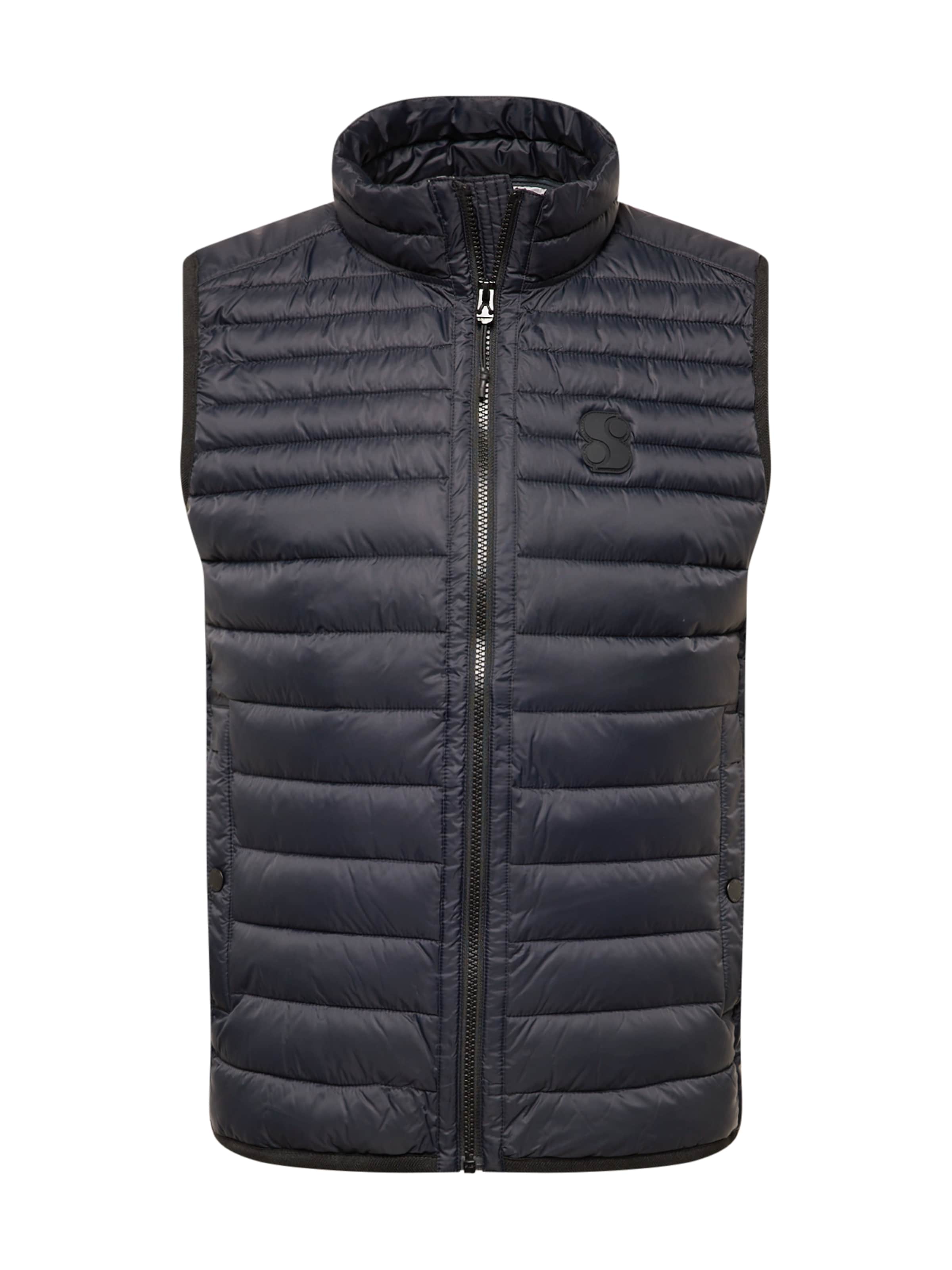 s.Oliver Vest in Black: front