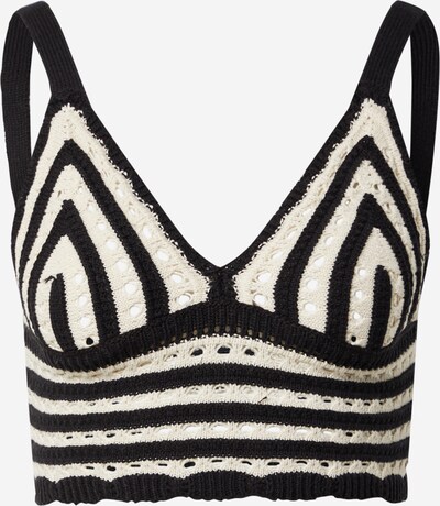 Gina Tricot Tops en tricot 'Ellie' en noir / blanc, Vue avec produit