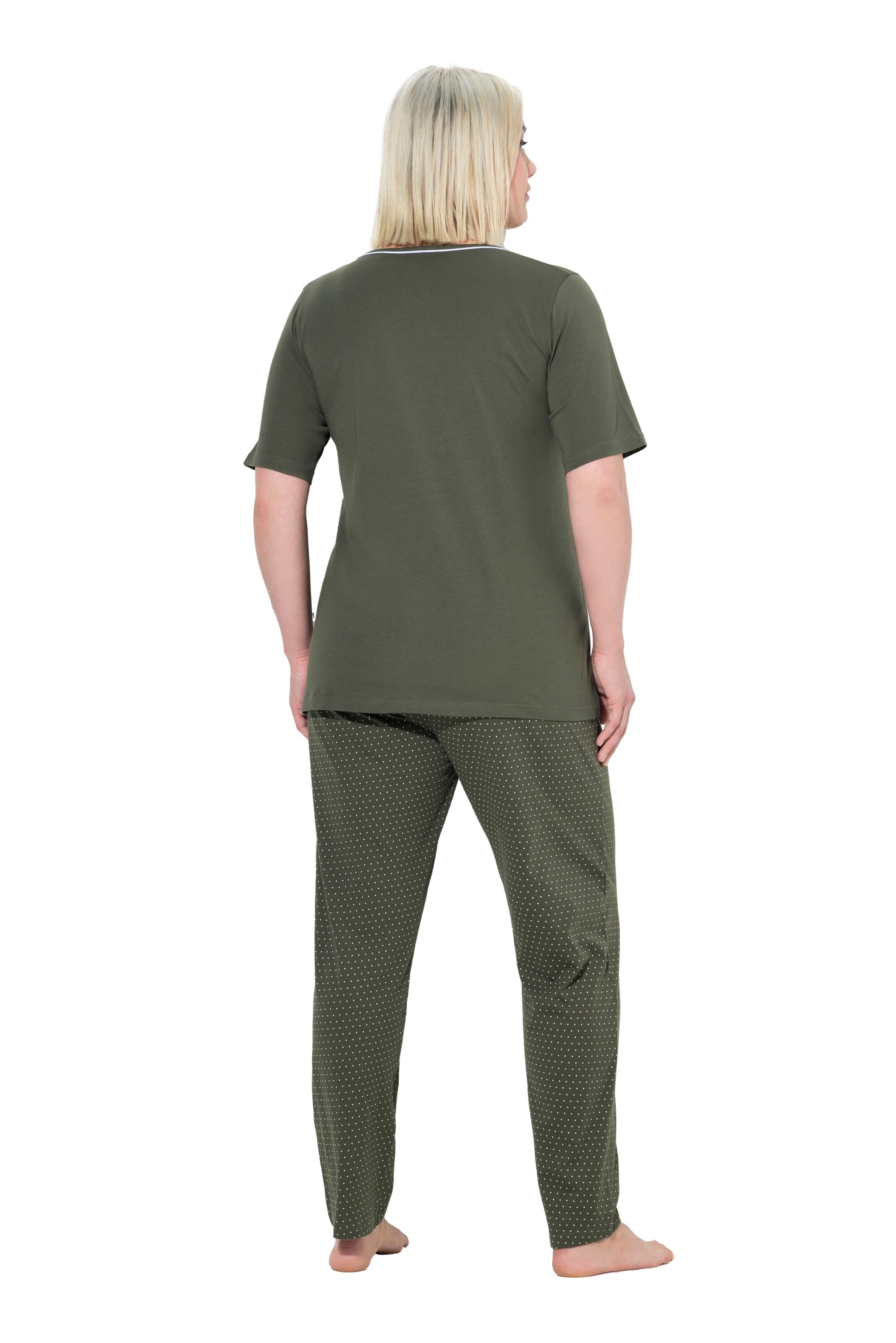 Ulla Popken Pyjama in Grün