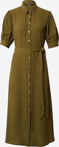 Dorothy Perkins - Vestido camisero en verde: frente